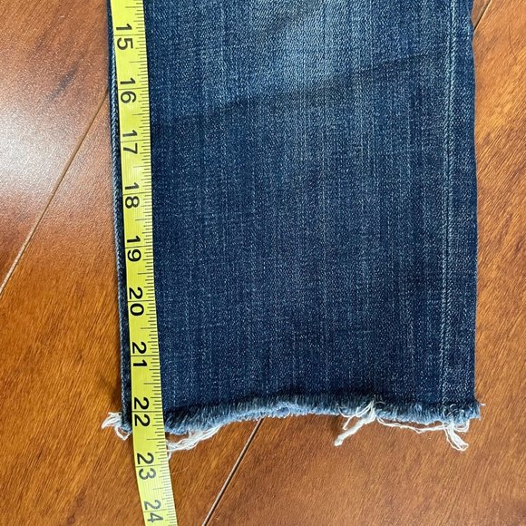 Lucky Brand Lolita Skinny Frayed Distressed Cropped Jeans Mid Rise Size 8 - Picture 9 of 12